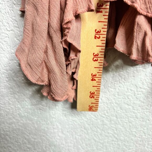 Free People One Movement Rose Pink Adella Lace Ruffle Tiered Slip Dress SMall - Picture 12 of 13